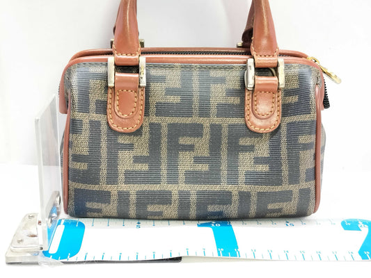 FENDI Zucca pattern mini Boston bag Zucca mini bag bag