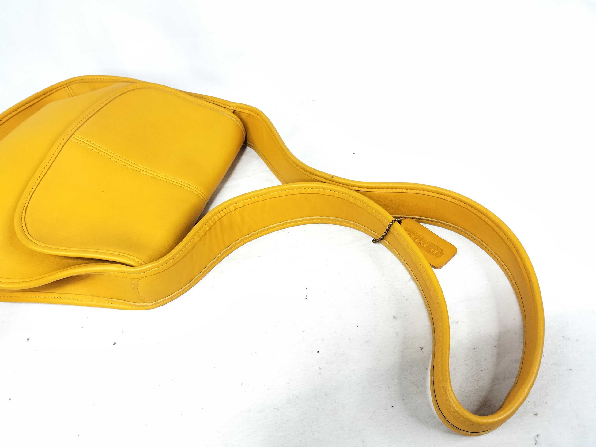 COACH Ergo Leather Yellow Shoulder Bag 9034 Shoulder Bag