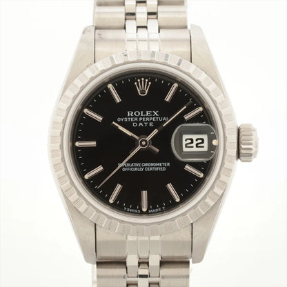 ROLEX Oyster Perpetual Date 69240 U6*6665 Black Dial Men's Watch