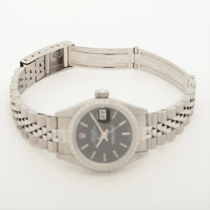 ROLEX Oyster Perpetual Date 69240 U6*6665 Black Dial Men's Watch