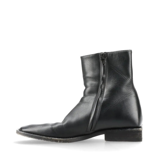 BALENCIAGA Leather Short Boots Size 36 616349 BB Logo Other Shoes
