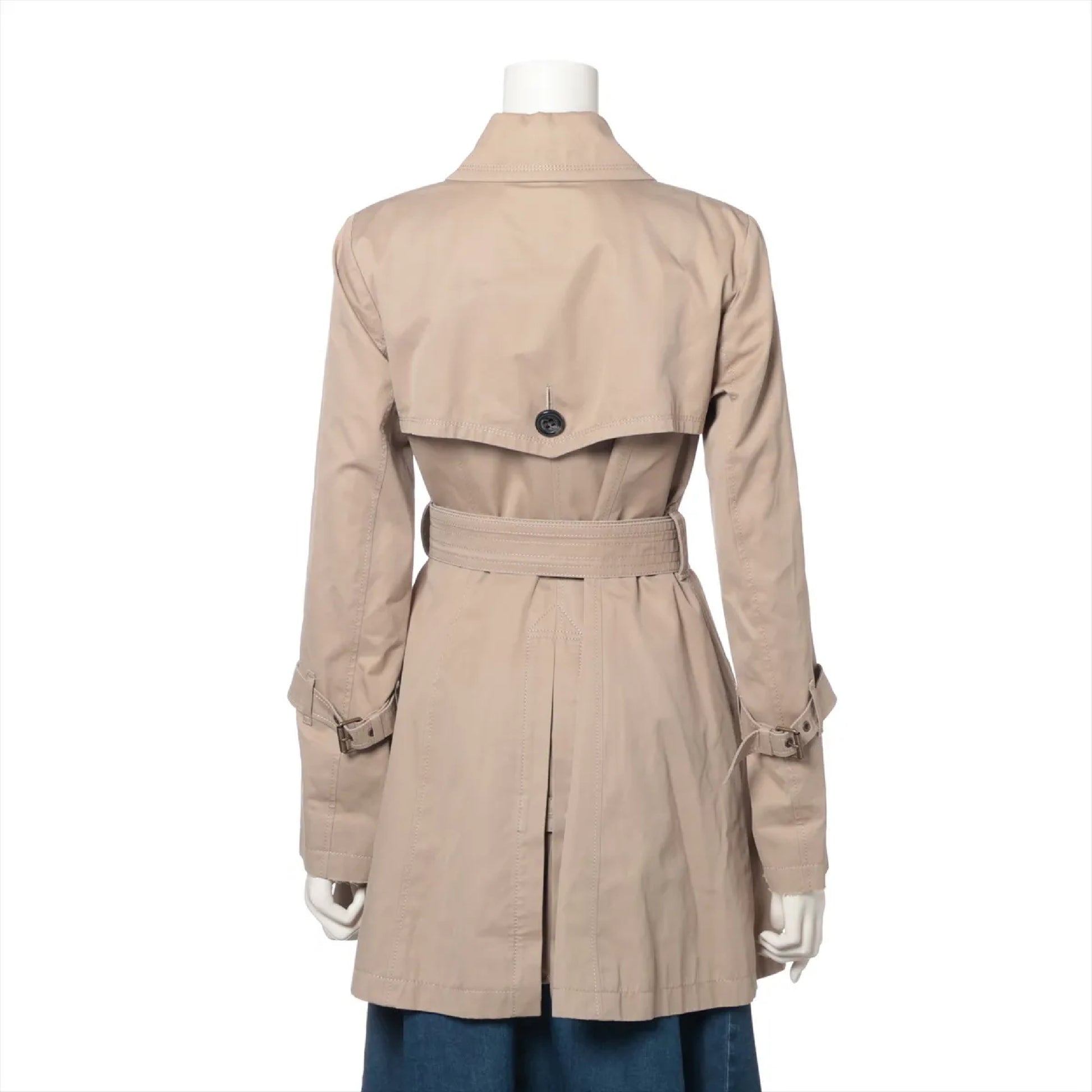 BURBERRY Blue Label Cotton Trench Coat, Size 38