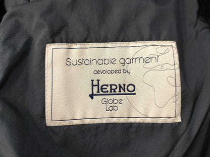 Herno Globe Lab Down Jacket with Eco-Fur, Size 38, Black