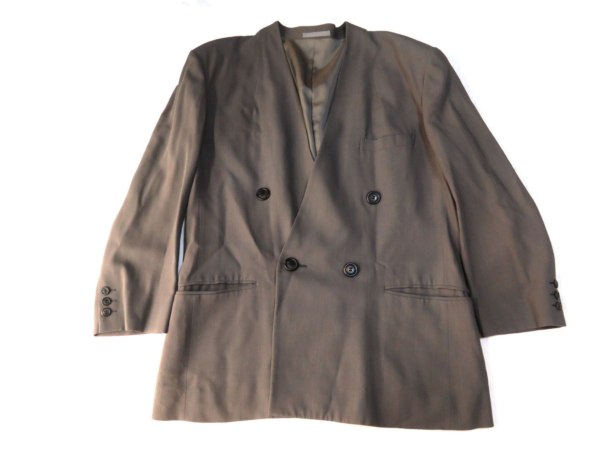 ISSEY MIYAKE ISSEY MIYAKE Archive Wool Double Collarless Jacket