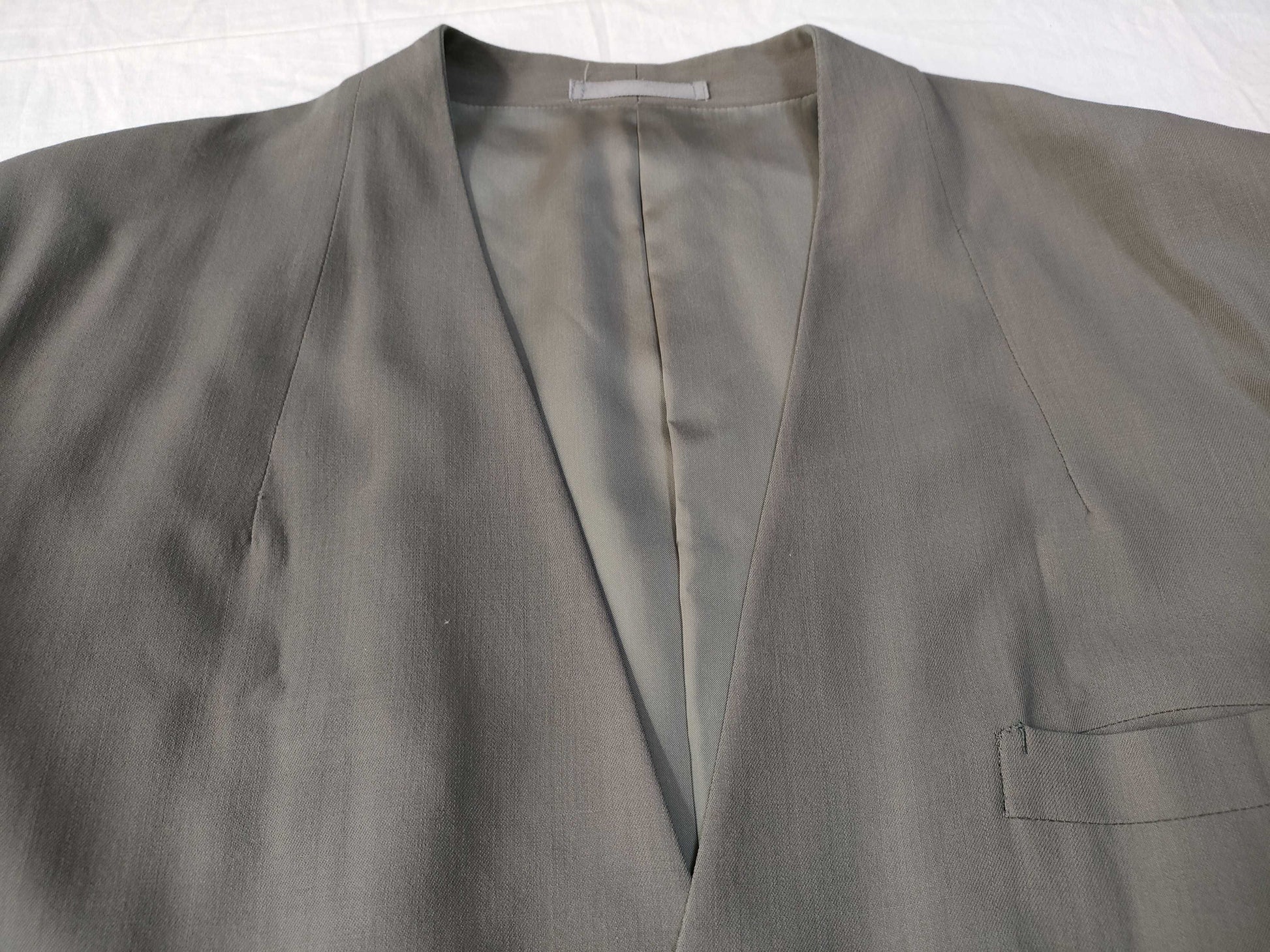 ISSEY MIYAKE ISSEY MIYAKE Archive Wool Double Collarless Jacket