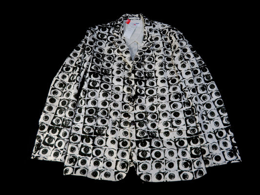 Supreme COMME GARCONS SHIRTS 17SS Eye Pattern Jacket, Size L, Unused, Stored