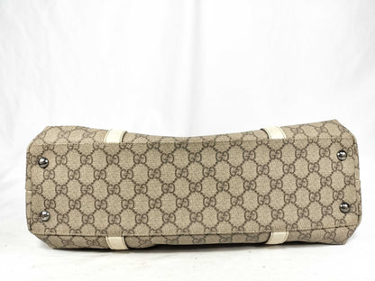 GUCCI GG Supreme GUCCI GG pattern handbag PVC tote bag