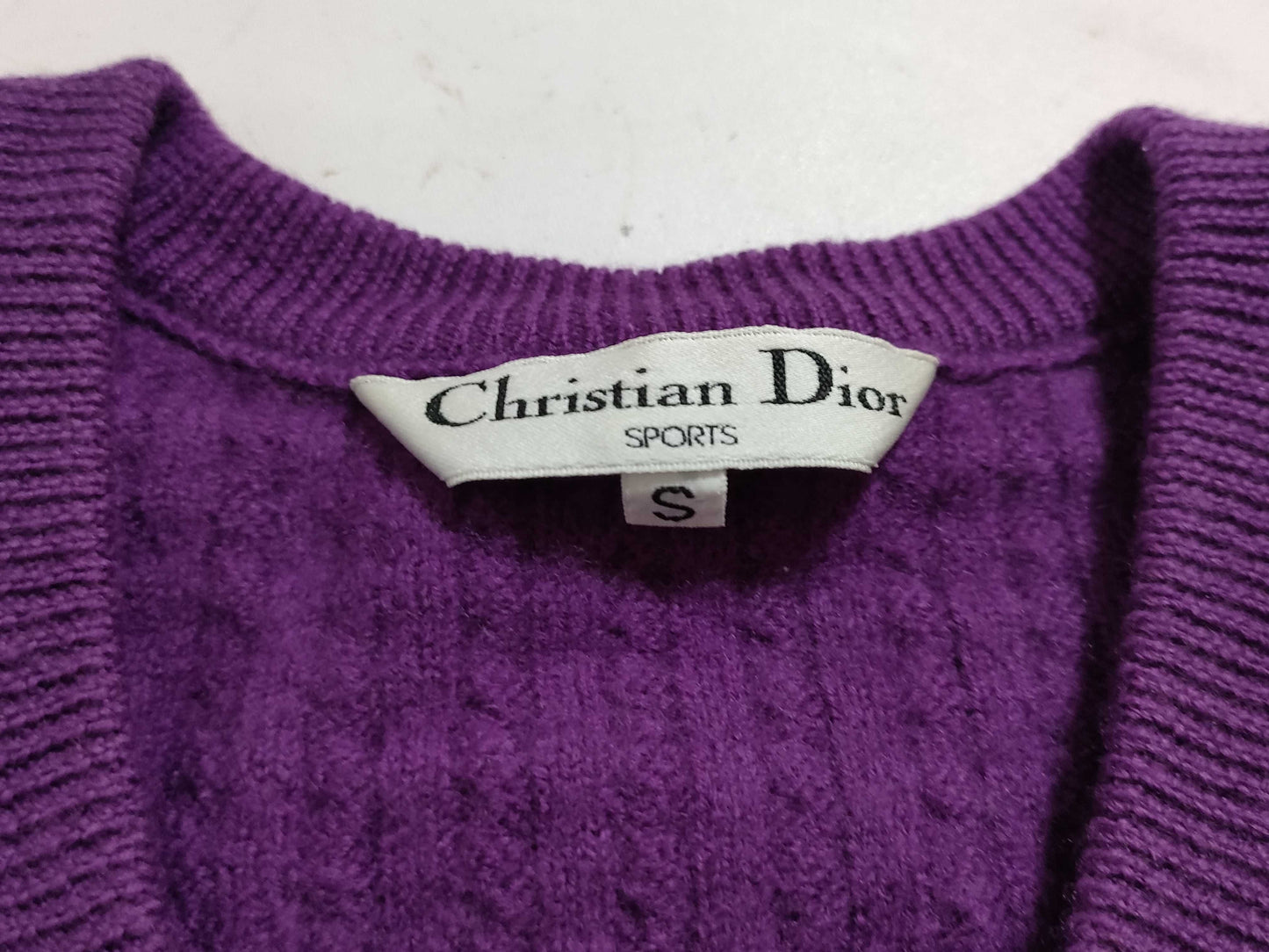 Dior purple knit top
