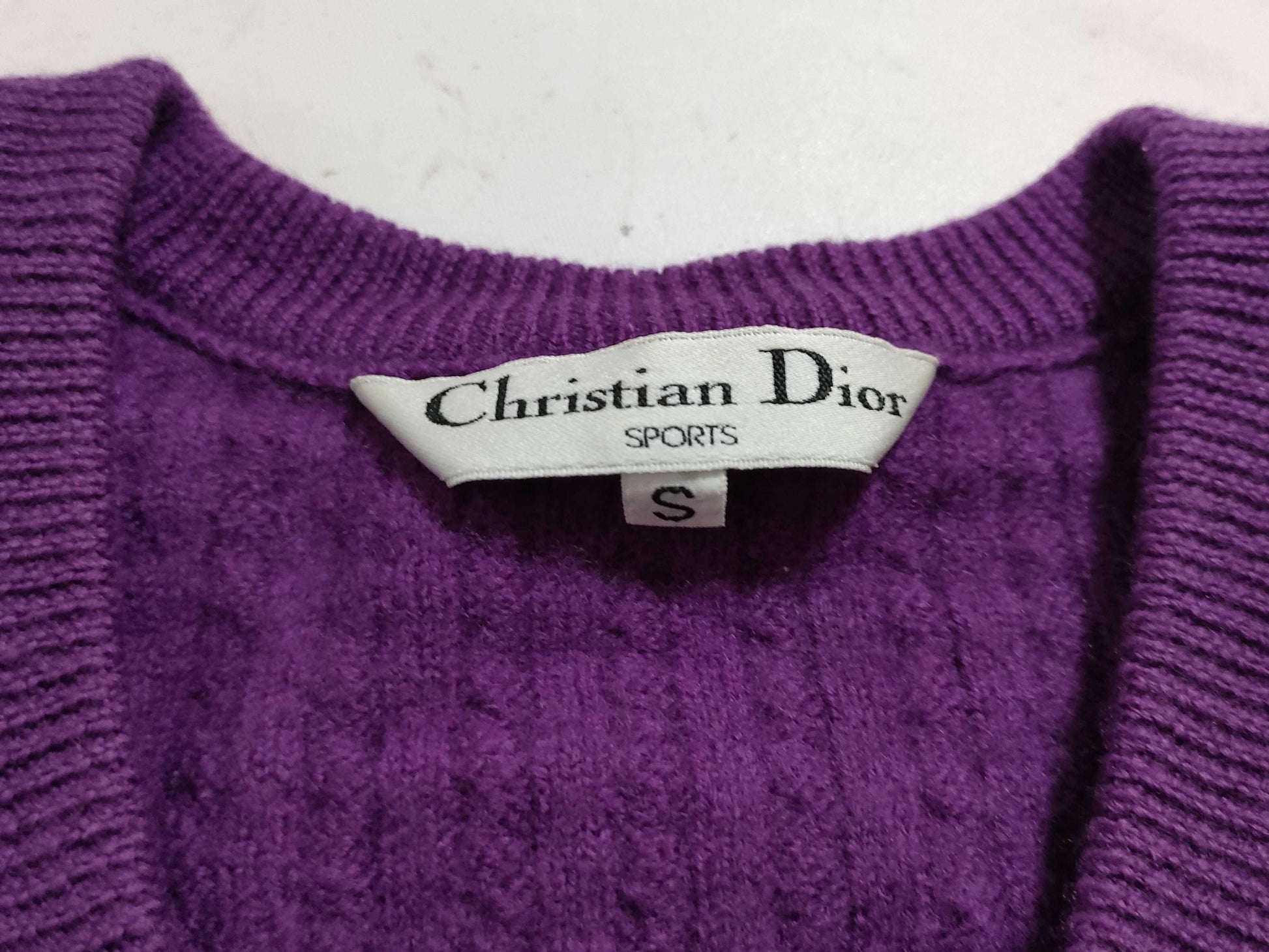 Dior purple knit top