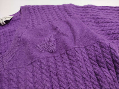 Dior purple knit top