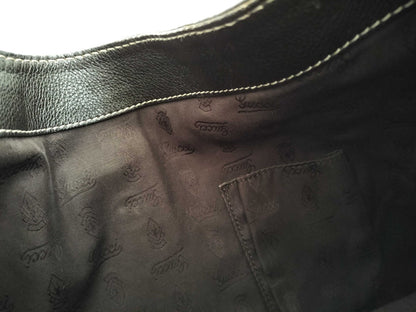 GUCCI Guccissima Leather Shoulder Bag with GG Pattern and Logo 233604