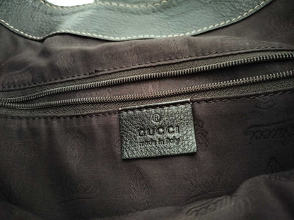GUCCI Guccissima Leather Shoulder Bag with GG Pattern and Logo 233604