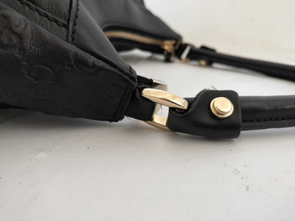 GUCCI Guccissima Leather Abby GG Pattern Handbag Shoulder Bag 190525
