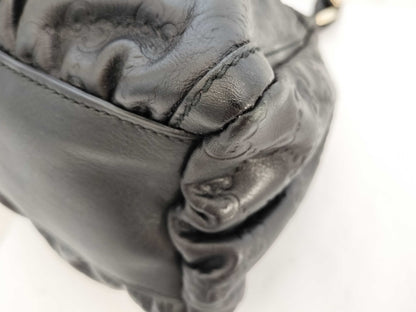GUCCI Guccissima Leather Abby GG Pattern Handbag Shoulder Bag 190525