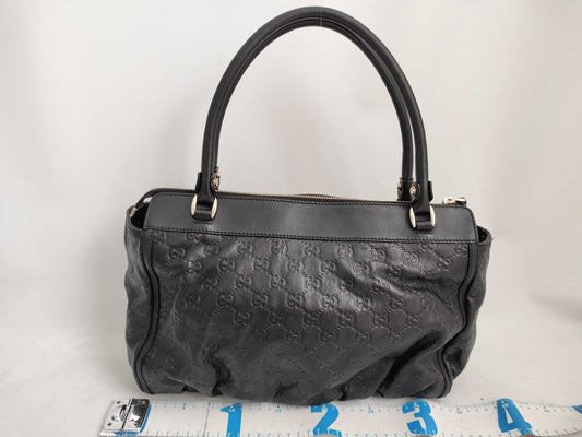 GUCCI Guccissima Leather Abby GG Pattern Handbag Tote Bag 189831