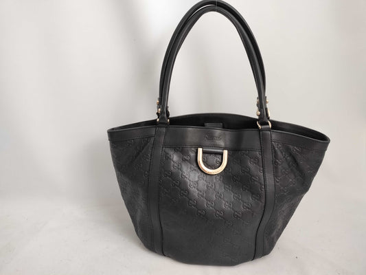 GUCCI Guccissima Leather Abby GG Pattern Logo Handbag Tote Bag 211982
