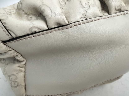GUCCI Guccissima Leather Abby GG Pattern Handbag 190525