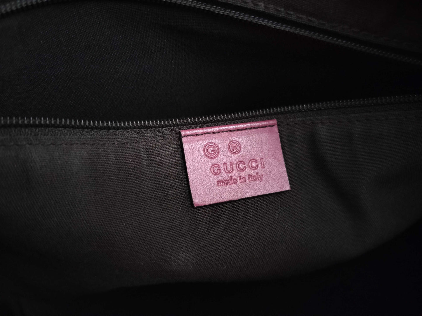 GUCCI GG Canvas 2-Way Handbag Tote Bag with GG Pattern and Logo Plate 388929