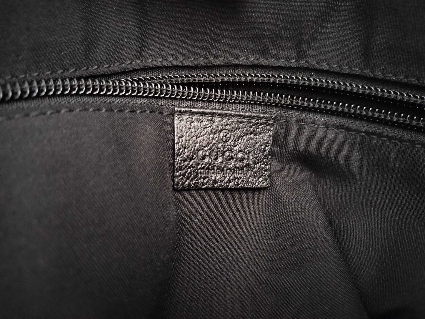 GUCCI GG Canvas Handbag Tote Bag with GG Pattern, Sherry Line, and Logo 161836