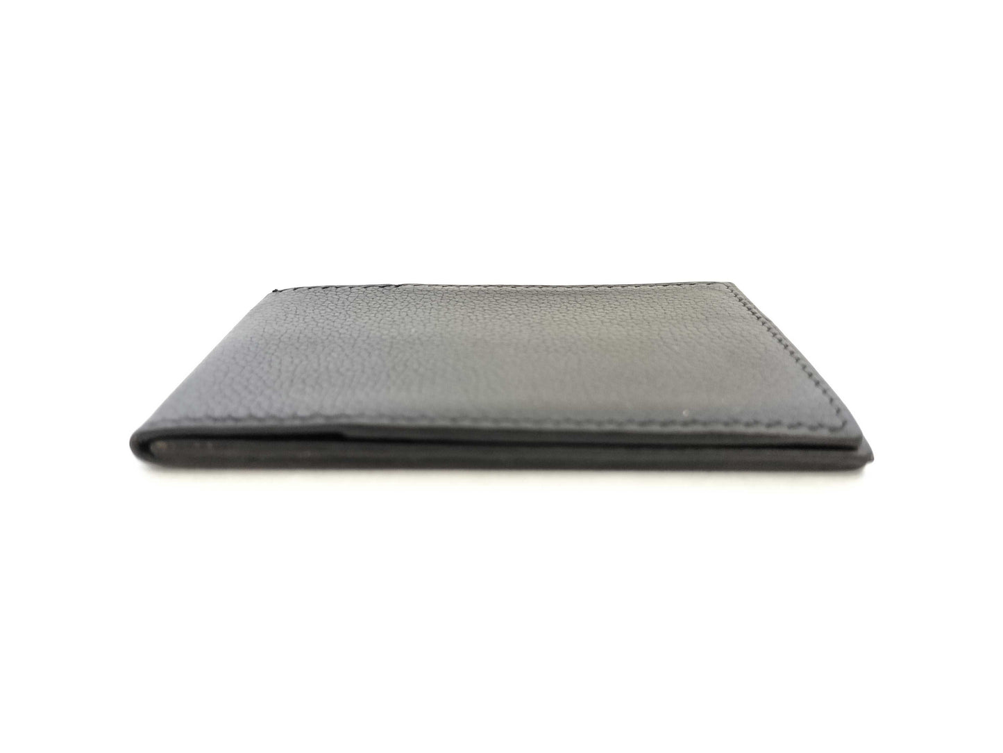 HERMES [Unclear Engraving] Hermes Card Case, Creunezeaux 3, Black, Card Case, Pass Case, Business Card Case