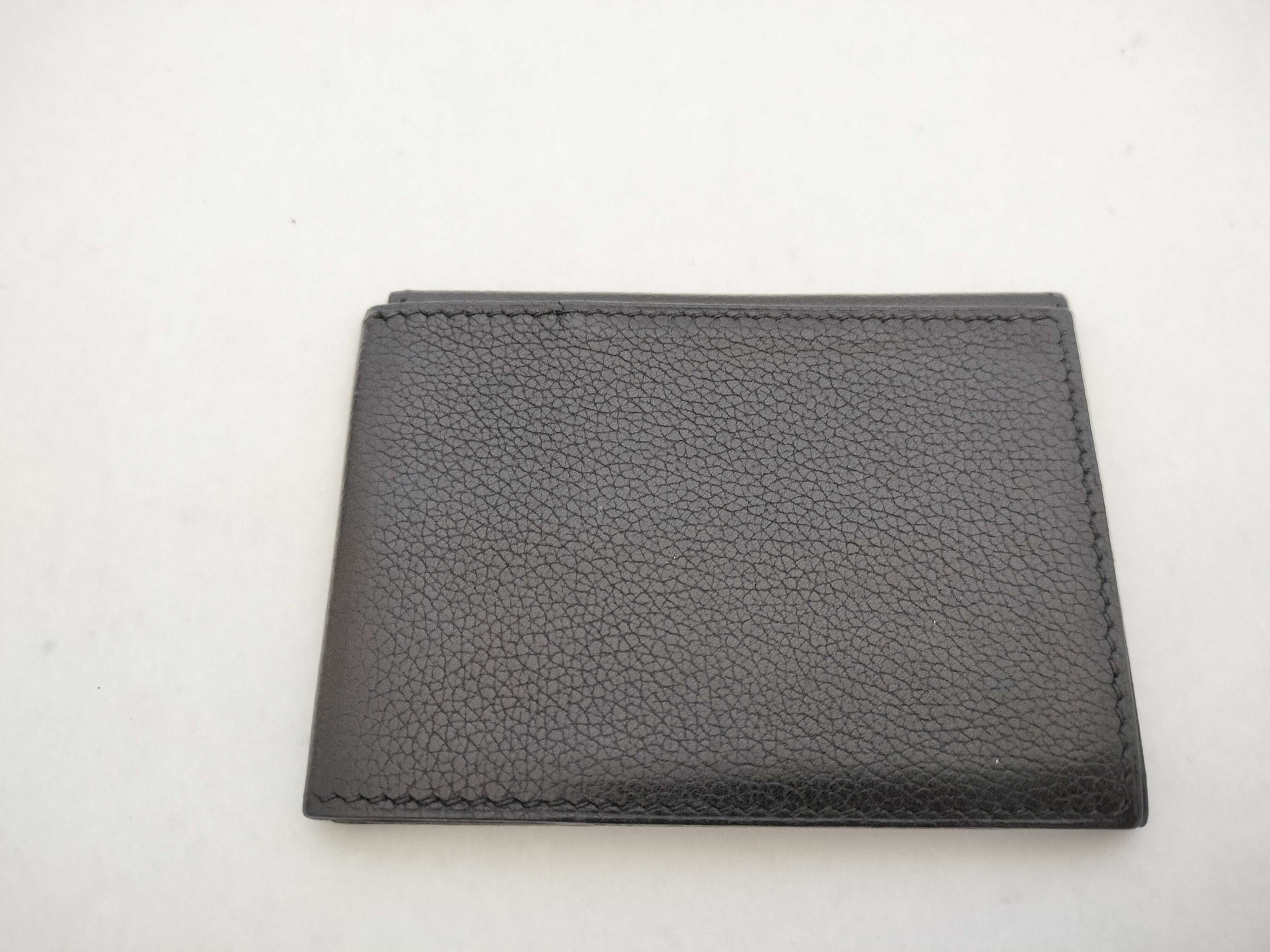 HERMES [Unclear Engraving] Hermes Card Case, Creunezeaux 3, Black, Card Case, Pass Case, Business Card Case