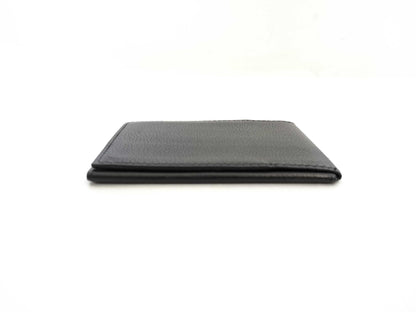 HERMES [Unclear Engraving] Hermes Card Case, Creunezeaux 3, Black, Card Case, Pass Case, Business Card Case
