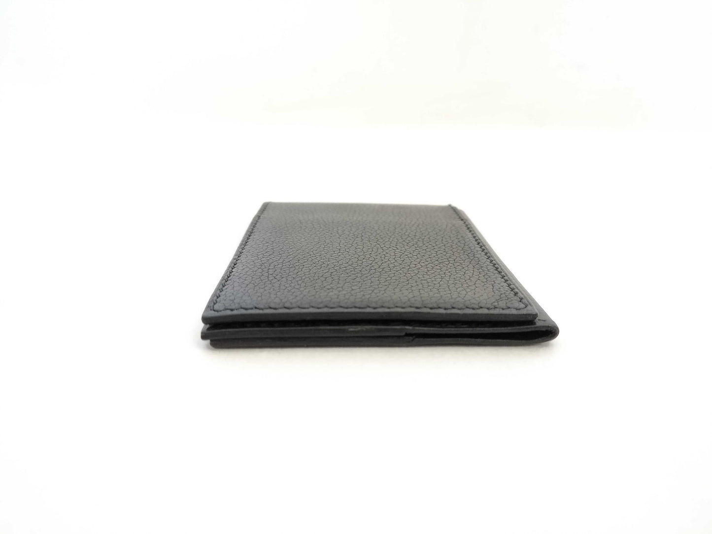 HERMES [Unclear Engraving] Hermes Card Case, Creunezeaux 3, Black, Card Case, Pass Case, Business Card Case