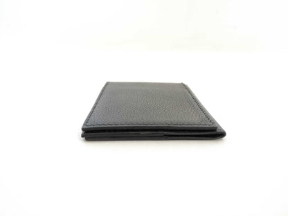 HERMES [Unclear Engraving] Hermes Card Case, Creunezeaux 3, Black, Card Case, Pass Case, Business Card Case