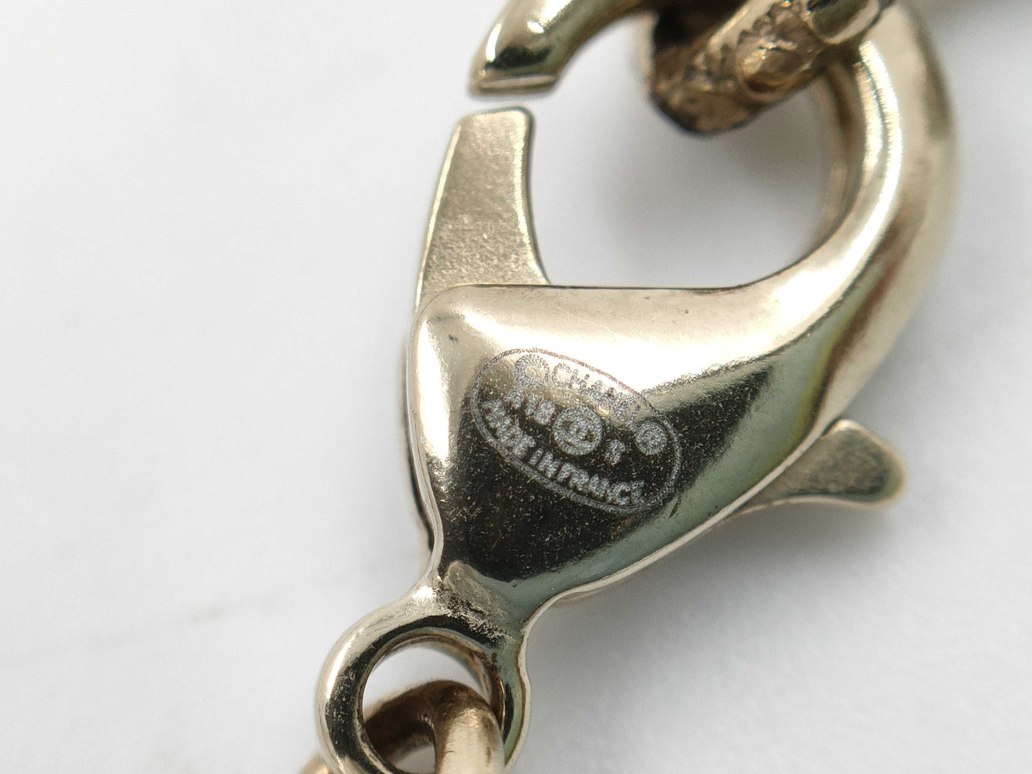 CHANEL A18S Pearl Coco Mark Gold Necklace