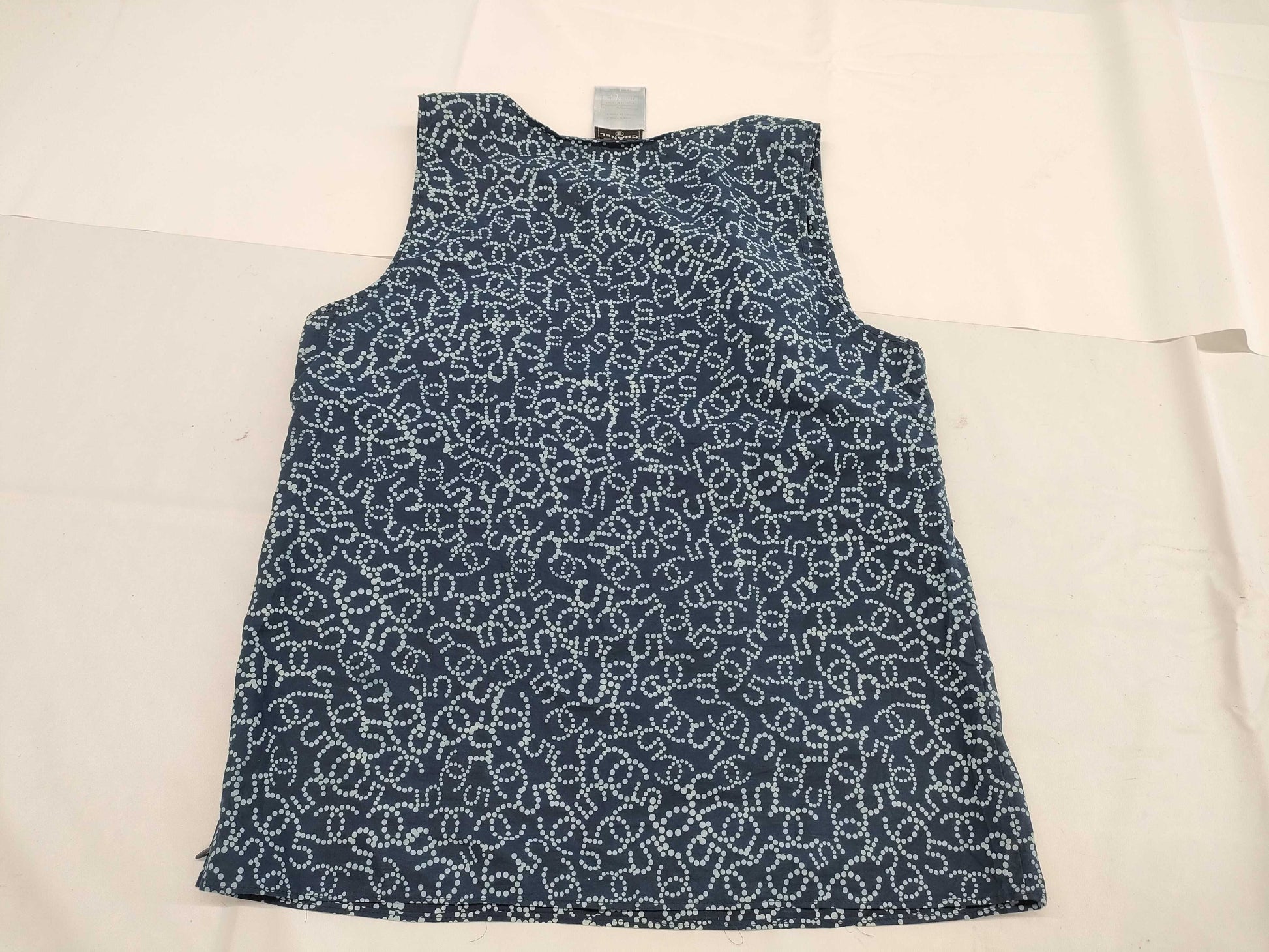 CHANEL CHANEL Sleeveless Shirt Tops P28271V18283 06P #38 Coco Mark All-Over Print Navy Tops