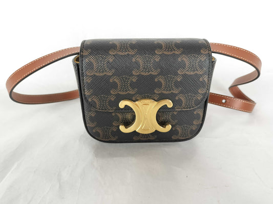 CELINE Triomphe Mini Claude Shoulder Bag