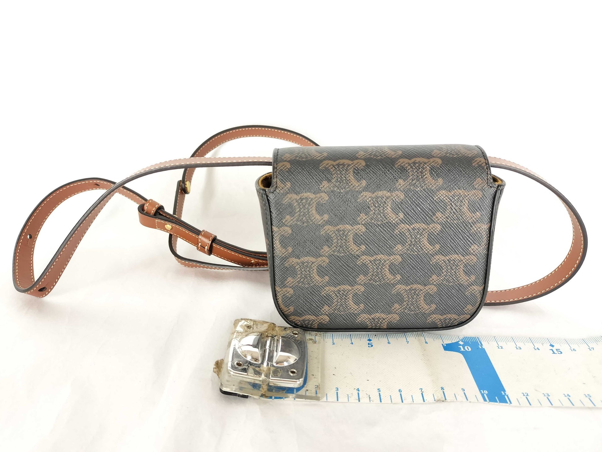 CELINE Triomphe Mini Claude Shoulder Bag