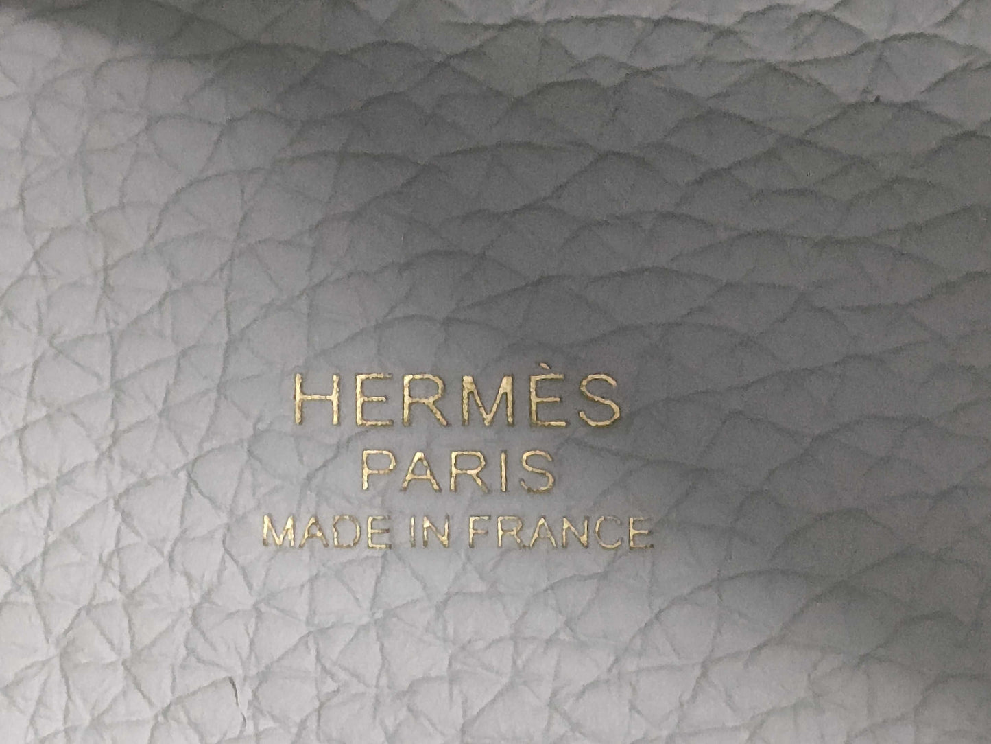 HERMES Picotin Lock MM Taurillon Clemence Blue Pale Handbag with G Hardware and Double Stamp