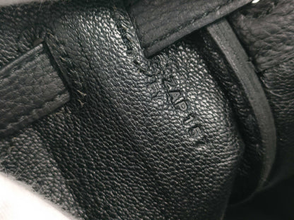 HERMES Kelly 25 Black Handbag with G Hardware and Z Stamp