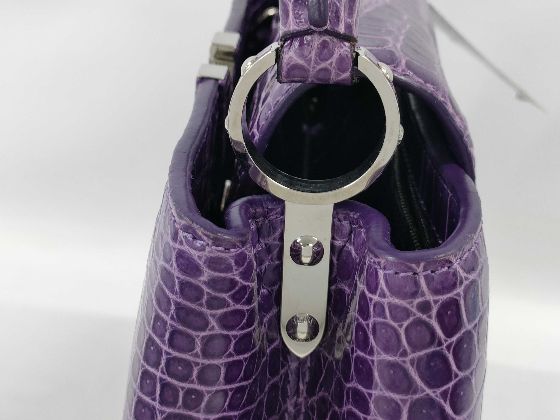 LOUIS VUITTON LV Capucines BB Crocodile AS0186 Handbag