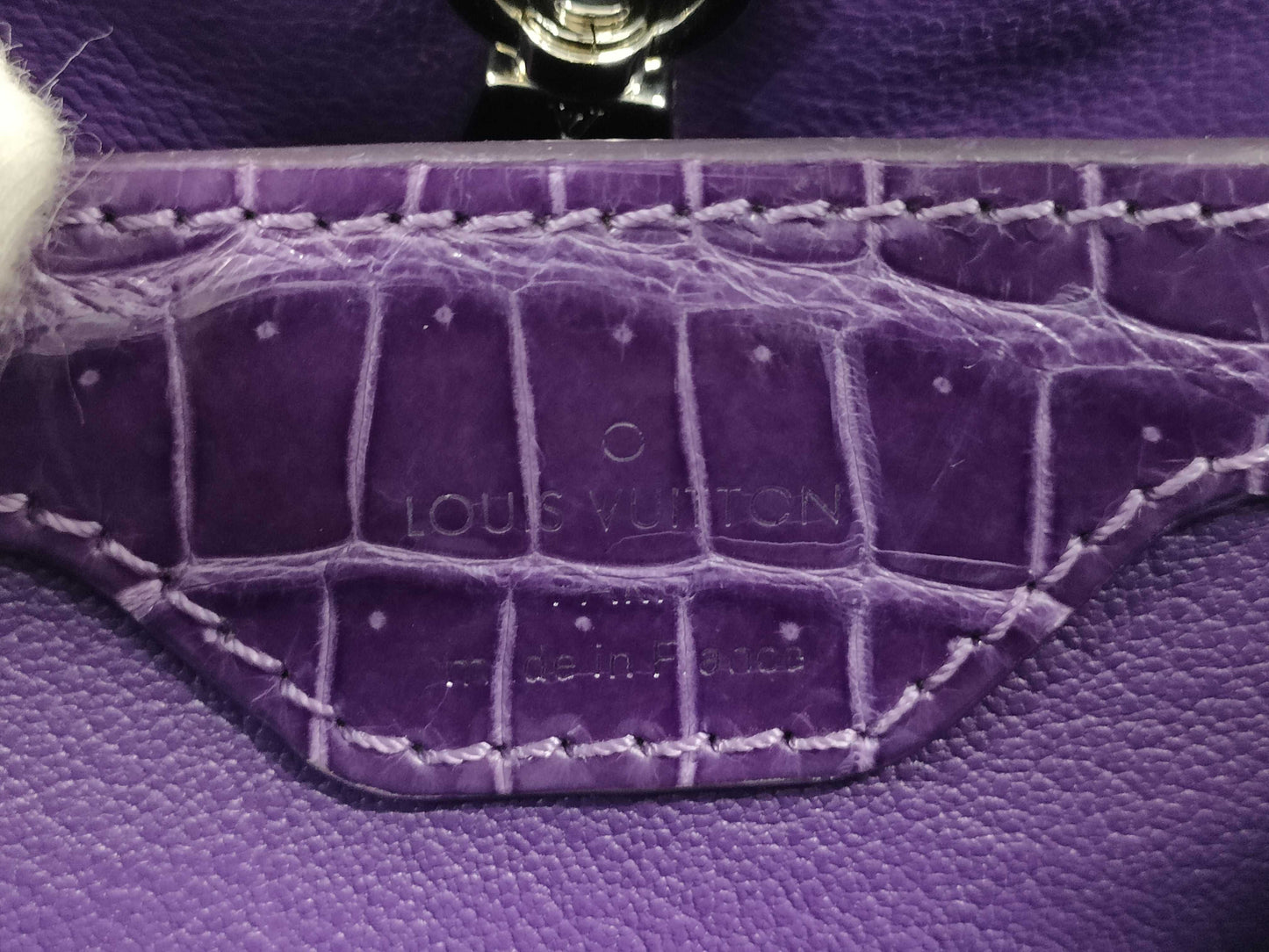 LOUIS VUITTON LV Capucines BB Crocodile AS0186 Handbag