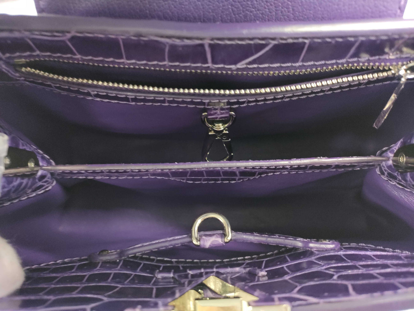 LOUIS VUITTON LV Capucines BB Crocodile AS0186 Handbag
