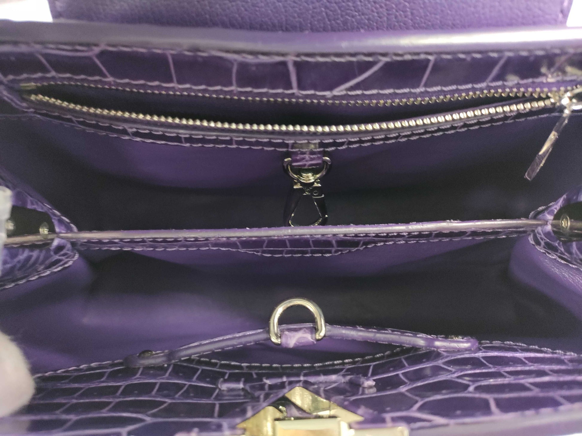 LOUIS VUITTON LV Capucines BB Crocodile AS0186 Handbag