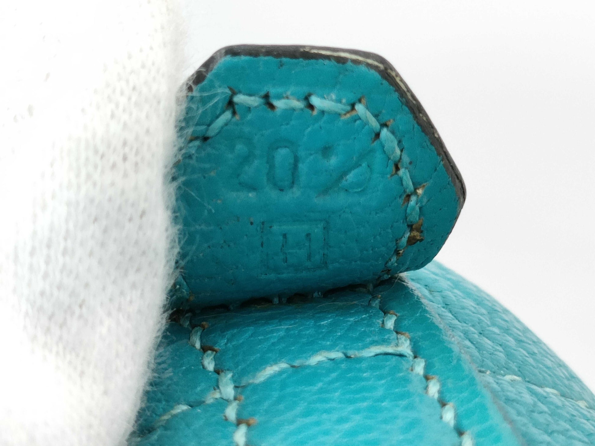 HERMES Bolide 27 Chevre Turquoise Handbag with H Stamp