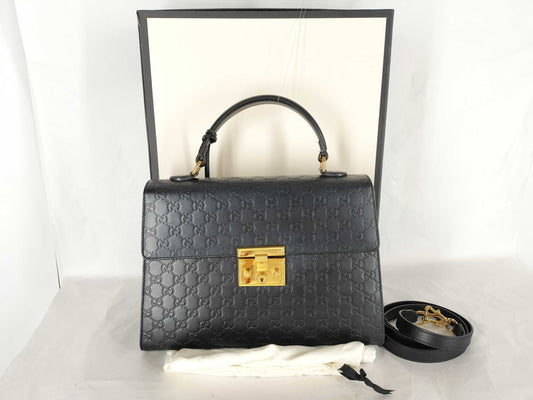 GUCCI Guccissima Ladylock 2-Way Handbag
