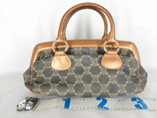 CELINE Paris Macadam Denim Handbag