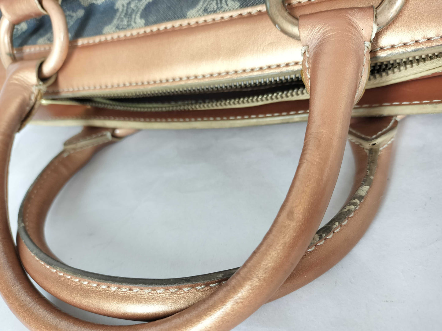 CELINE Paris Macadam Denim Handbag