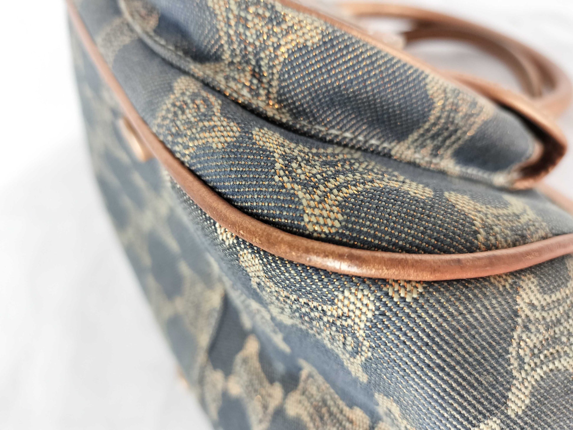 CELINE Paris Macadam Denim Handbag