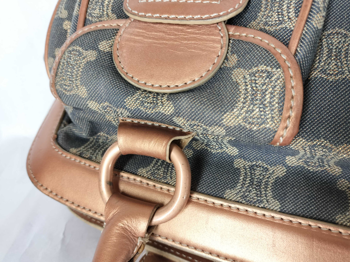 CELINE Paris Macadam Denim Handbag