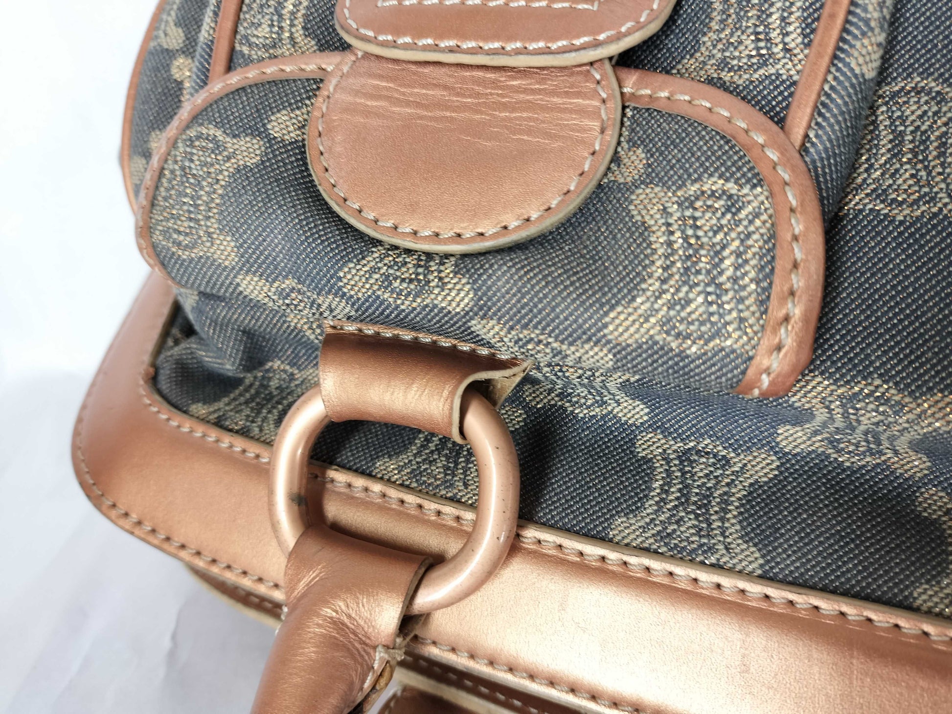 CELINE Paris Macadam Denim Handbag