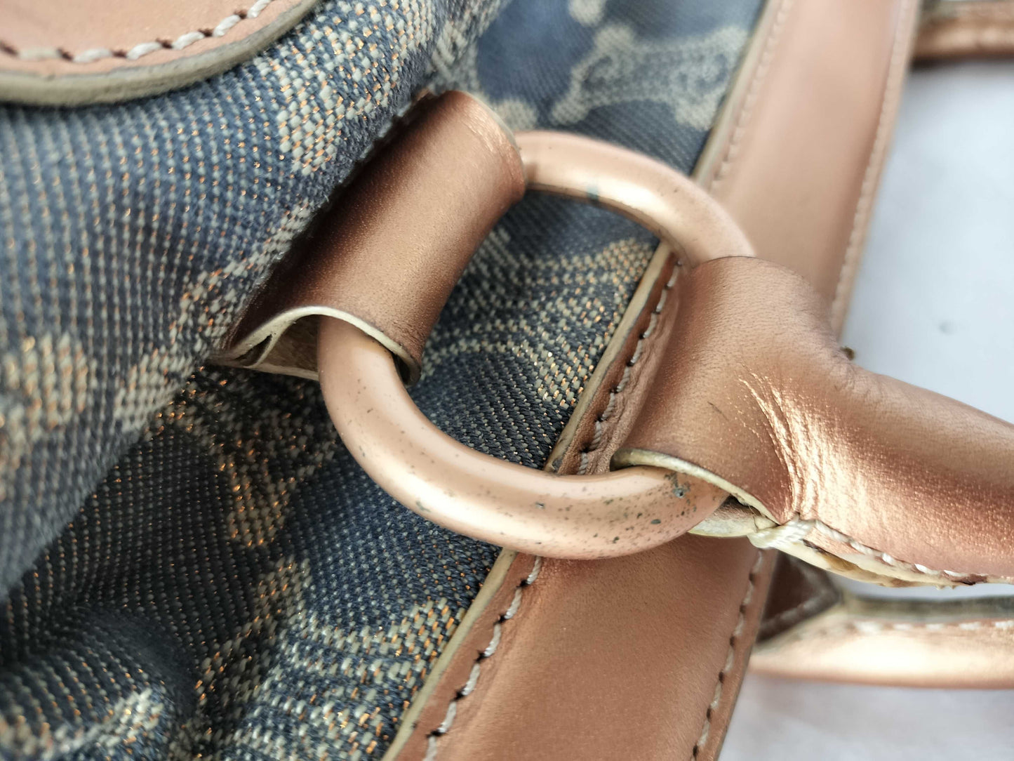 CELINE Paris Macadam Denim Handbag