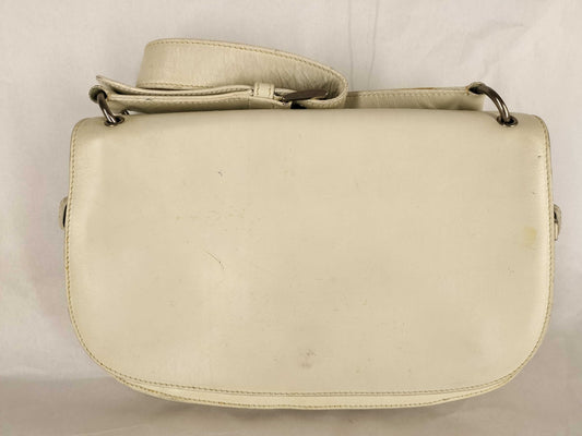 PRADA Triangle Plate Leather Shoulder Bag