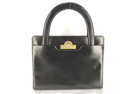 Dior Leather Handbag with Locking Hardware
