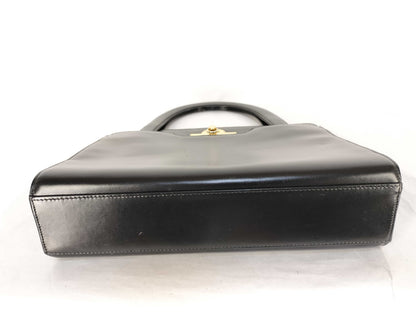 Dior Leather Handbag with Locking Hardware