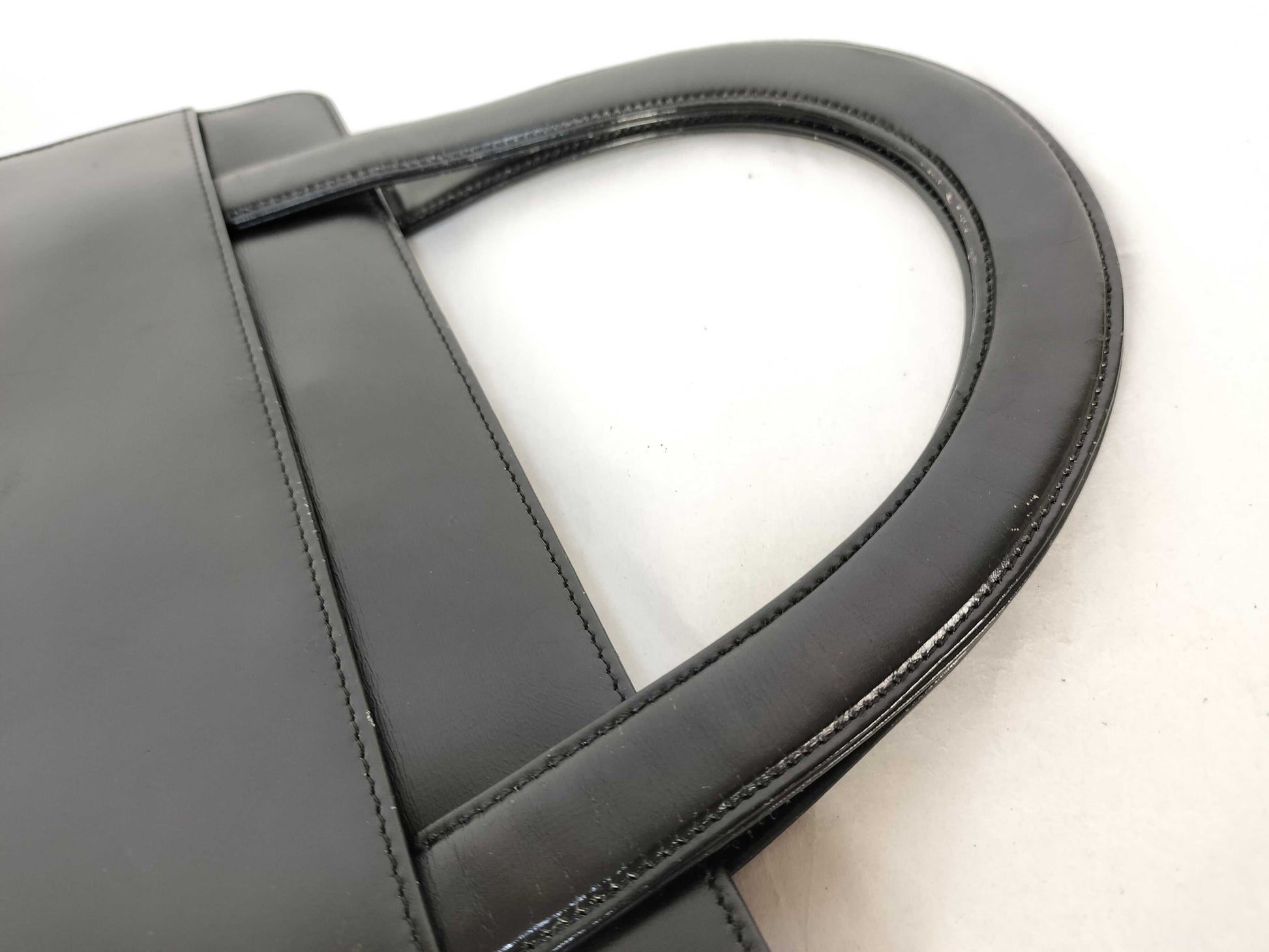 Dior Leather Handbag with Locking Hardware